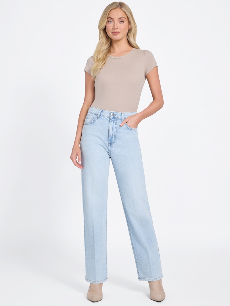 Caleena High-Rise Straight Jeans | GUESS Factory