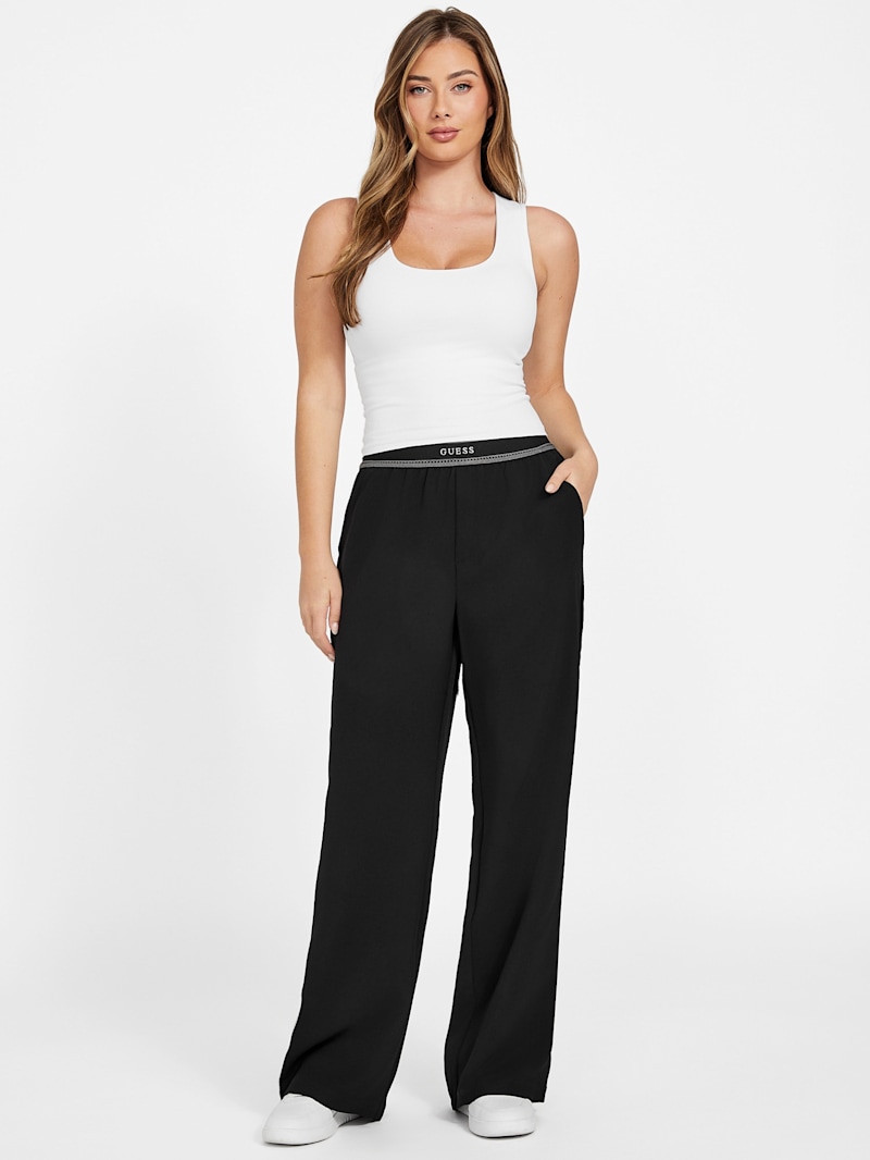 Noella Logo Waistband Pants | GUESS Factory