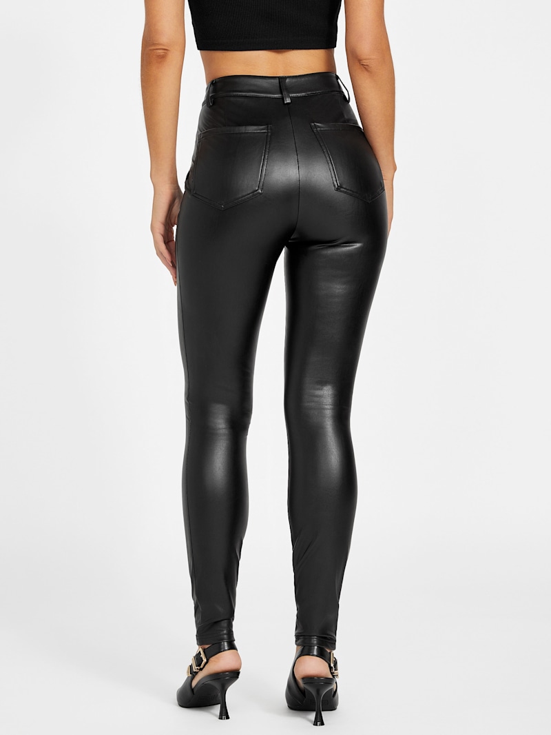 Polly Faux-Leather Leggings | GUESS Factory