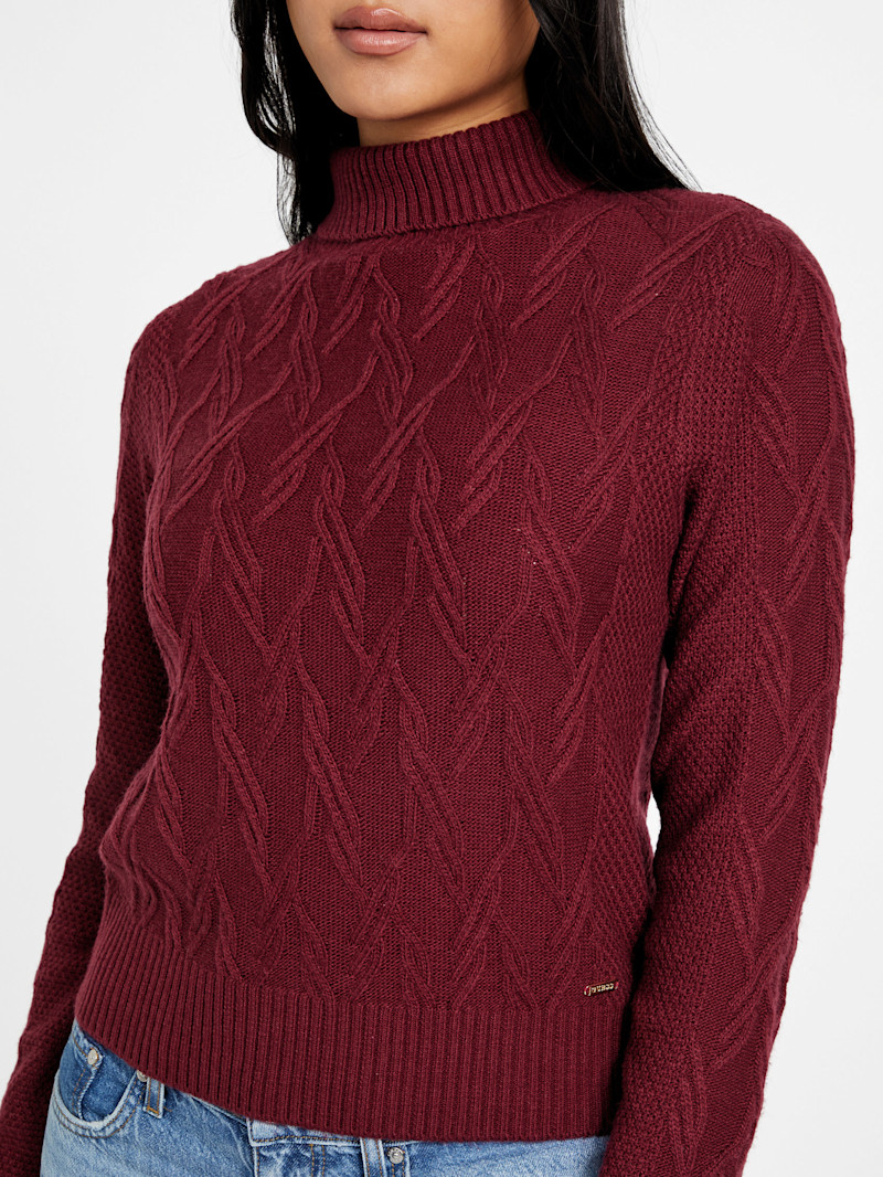Niman Cable-Knit Sweater | GUESS Factory