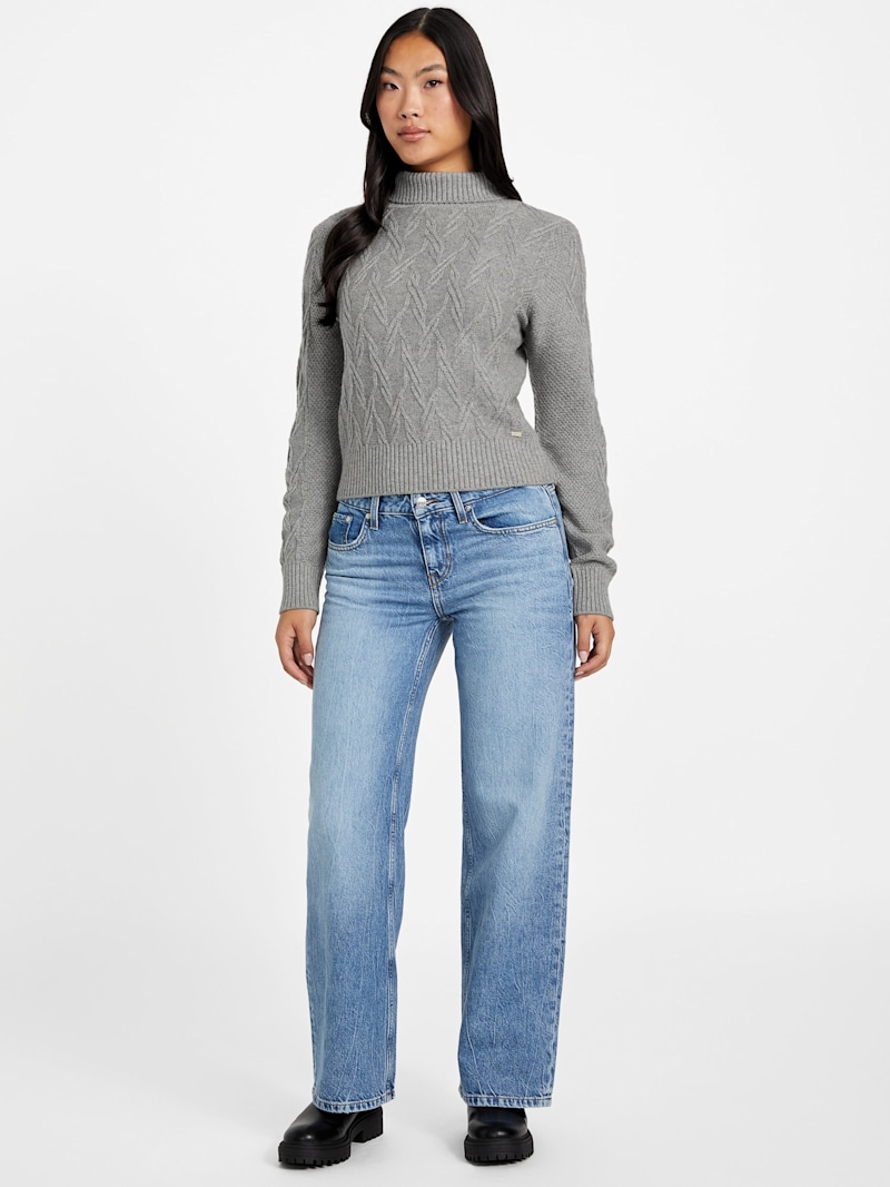 Niman Cable-Knit Sweater | GUESS Factory