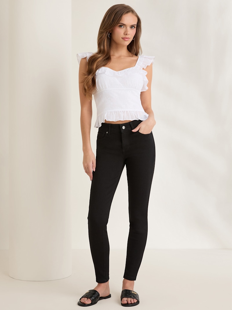 【キトリ】MOUSSY HW Rebirth BLACK SKINNY MOUSSY（マウジー）の「HW Rebirth BLACK SKINNY（L）（デニム