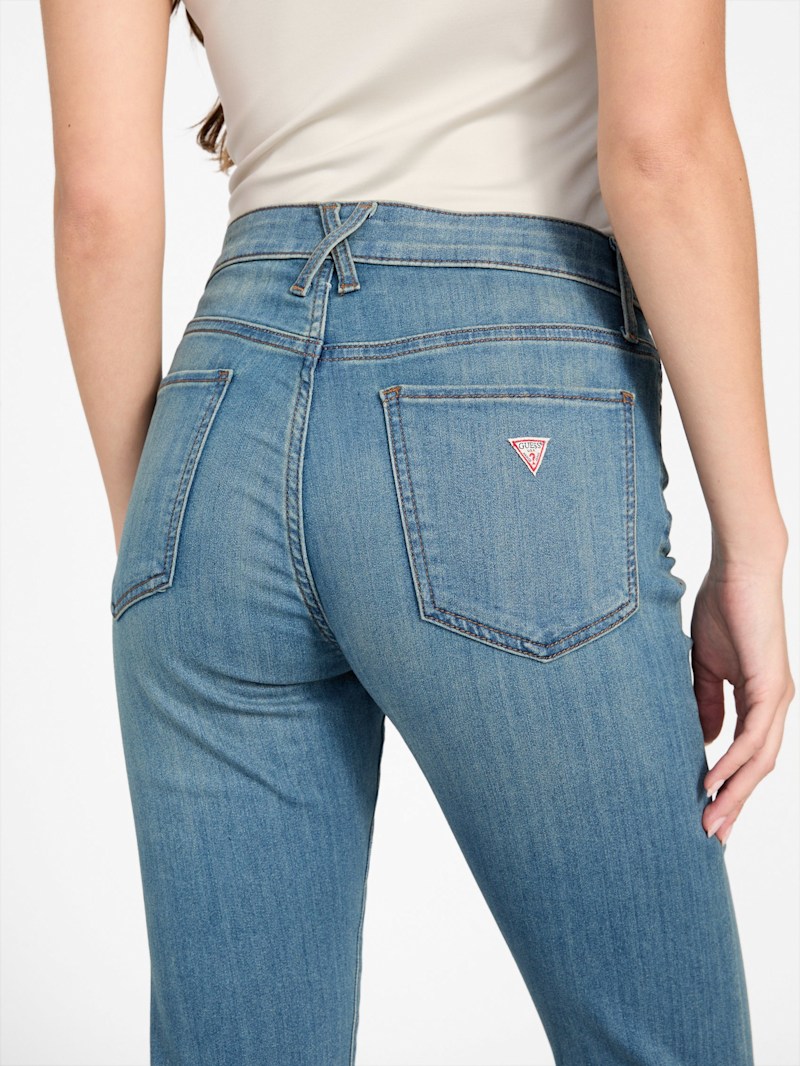 Eco Lyllah Mid-Rise Bootcut Jeans | GUESS Factory Ca
