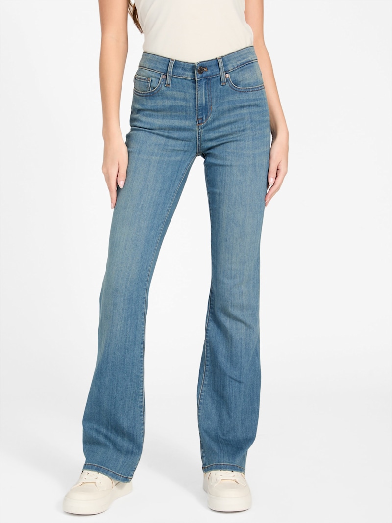 Eco Lyllah Mid-Rise Bootcut Jeans | GUESS Factory Ca