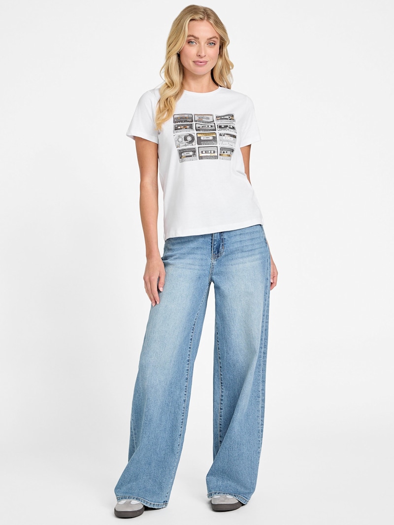 Cassie Cassette Tee | GUESS Factory