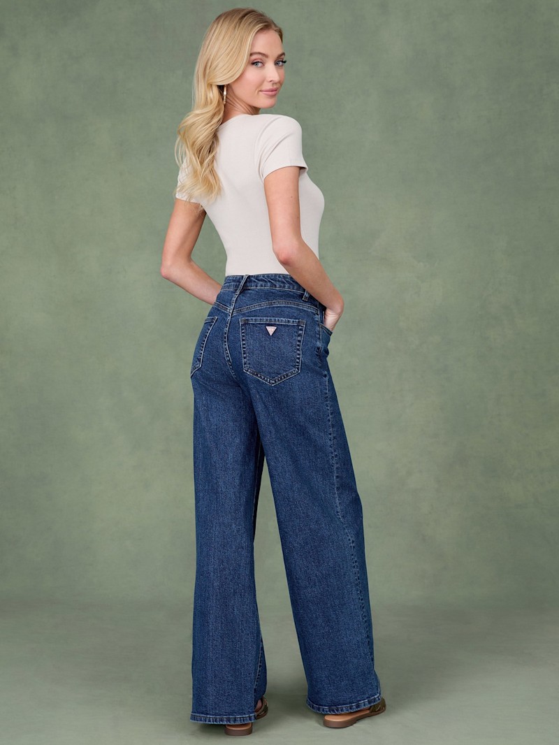 juannaです。 Lisbeth Wide Leg Denim Pants | GUESS Factory