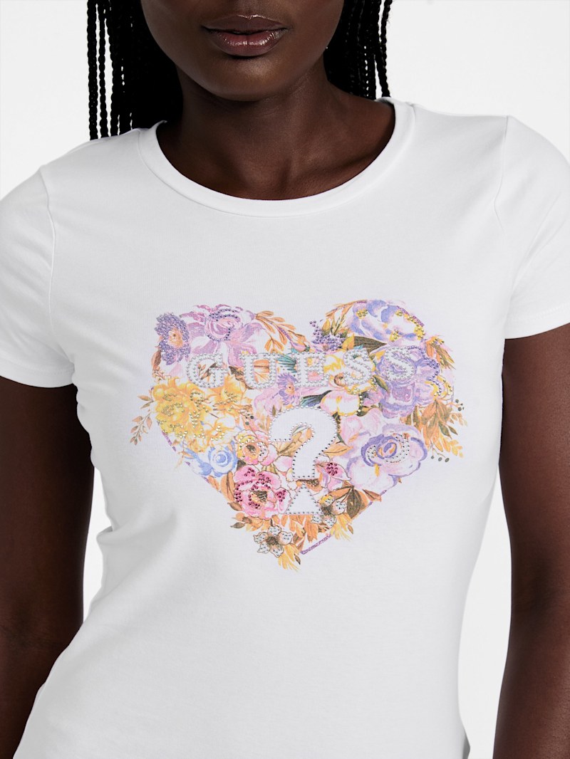 Eco Corinne Heart Tee | GUESS Factory