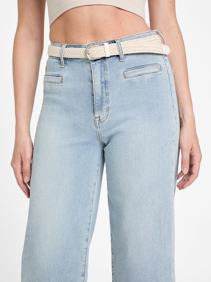 Kassandra Crop Wide Leg Jeans | GUESS Factory
