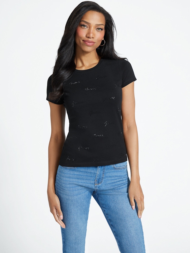 Tシャツ・カットソー VIVETTA Woman T-Shirt Black F0116905 9000 Eco Victorine Tee | GUESS Factory