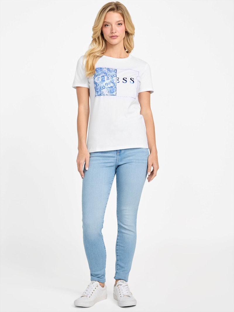 ◆ihika◆ Eco Aisha Logo Tee | GUESS Factory