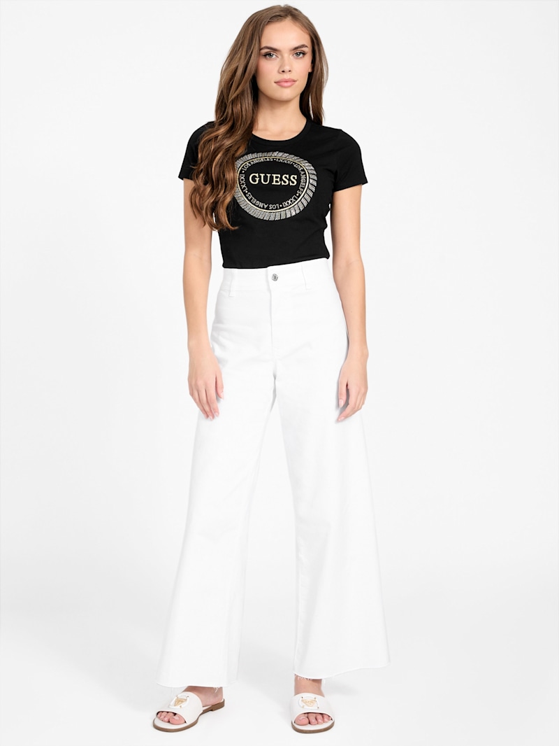 Eco Julie Rhinestone Tee | GUESS Factory