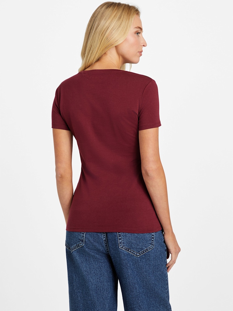 Peppa Rhinestone Logo Tee | GUESS Factory