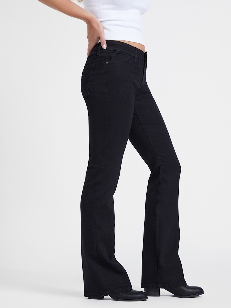 【I AM MARI】Raise Bootcut Denim Slacks Pants Maria Mid Rise Bootcut | EB Denim – ebdenim.com