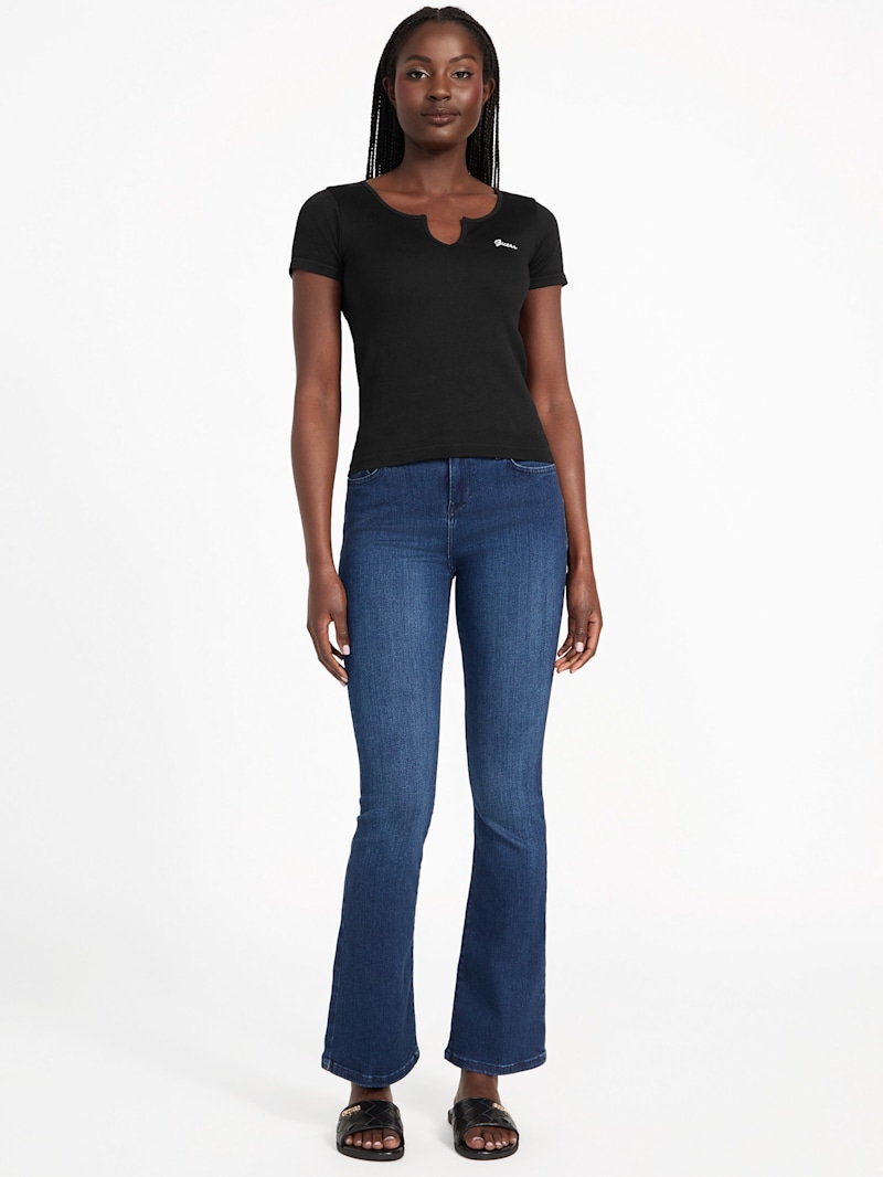 売れ筋商品|||ゲタス シャツ レディース トップス SAMMY - Blouse - black Sammie Seamless Top | GUESS Factory