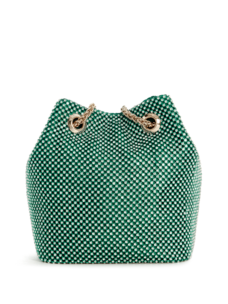 【GUESS】LUAメタリックミニポーチショルダーバッグ Lua Mini Hobo | GUESS
