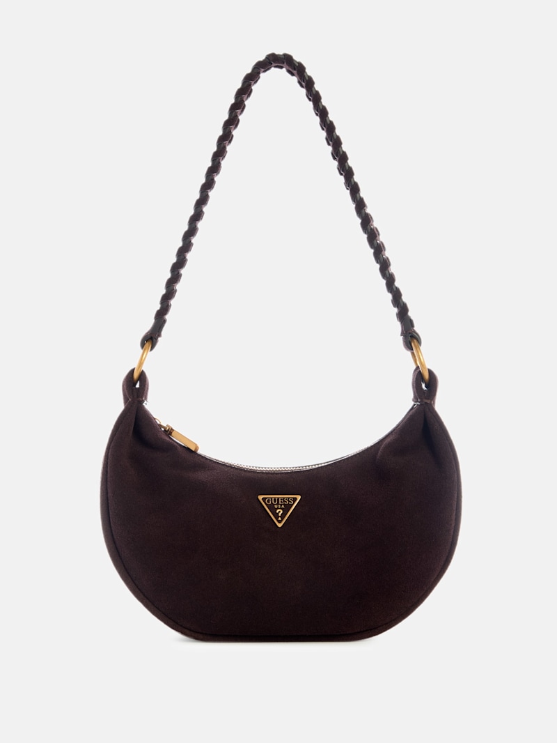 Amita Suede Hobo Bag | GUESS Canada