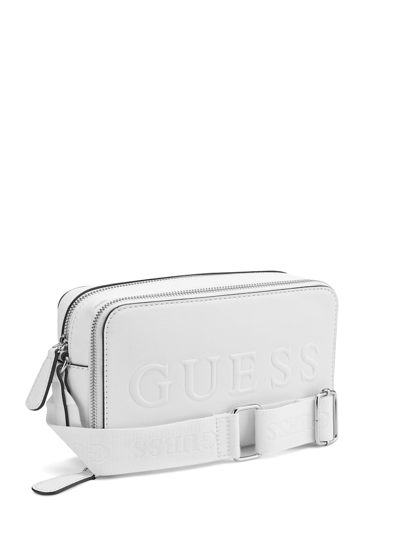 Haddington Mini Double-Zip Crossbody | GUESS Factory
