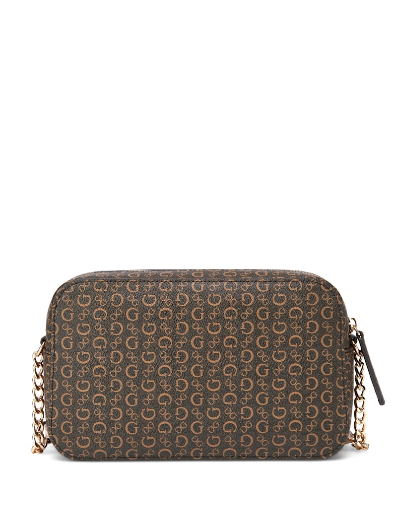 universal logo Premium crush EMB ブラウン Perrez Logo Crossbody | GUESS Factory
