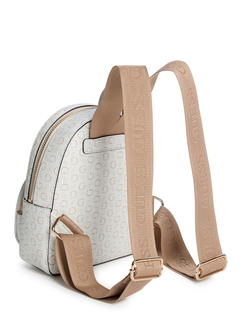 guess evan mini backpack Factory Women's Cross-body,Faux-Leather Material trim strap. Small Backpack Tech Backpack Guess