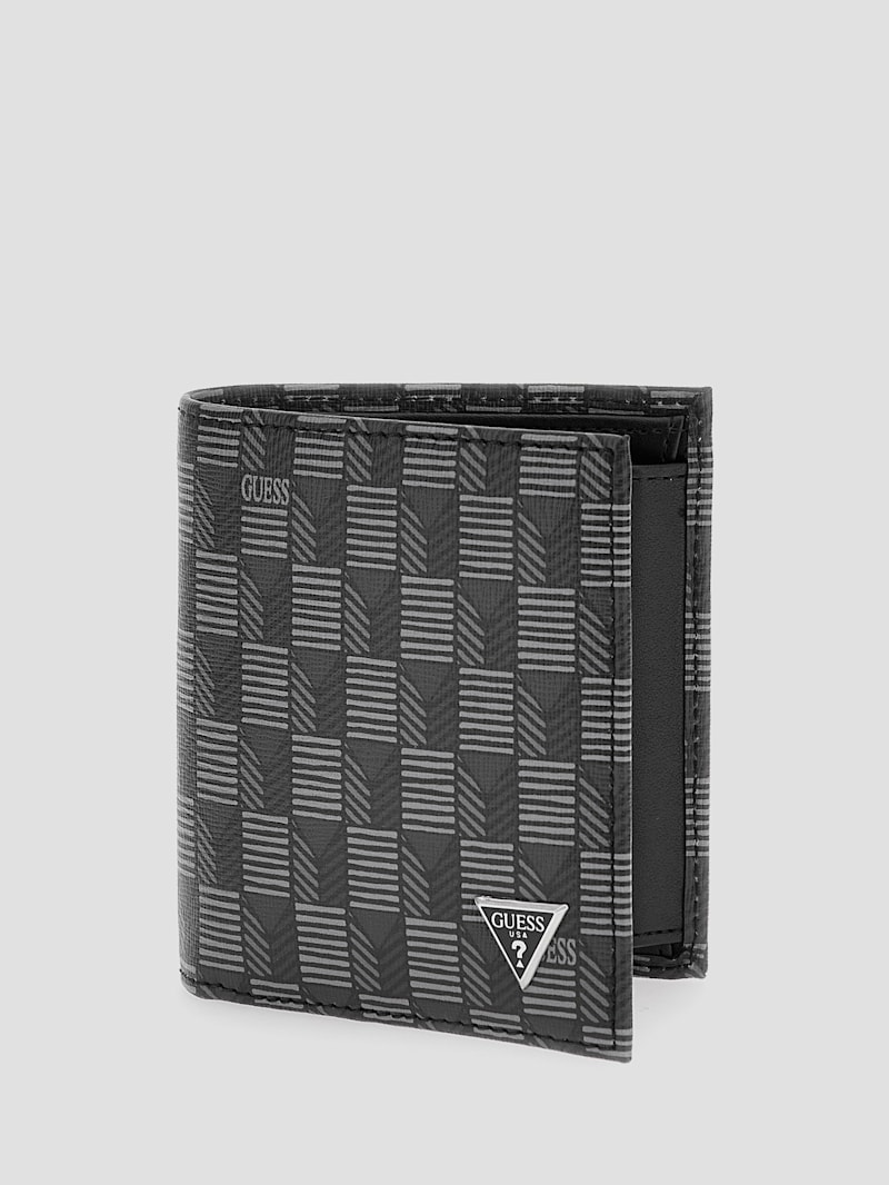 Faux Leather Guess Leather Bifold Wallet G Wave Billfold Wallet GUESS