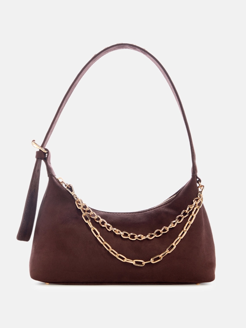 Demelza Faux-Suede Shoulder Bag | GUESS Factory Ca