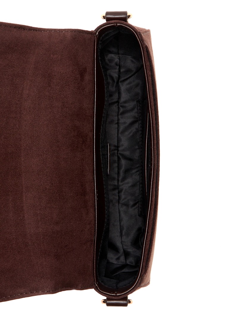 Lumina Faux-Suede Shoulder Bag | GUESS Factory Ca