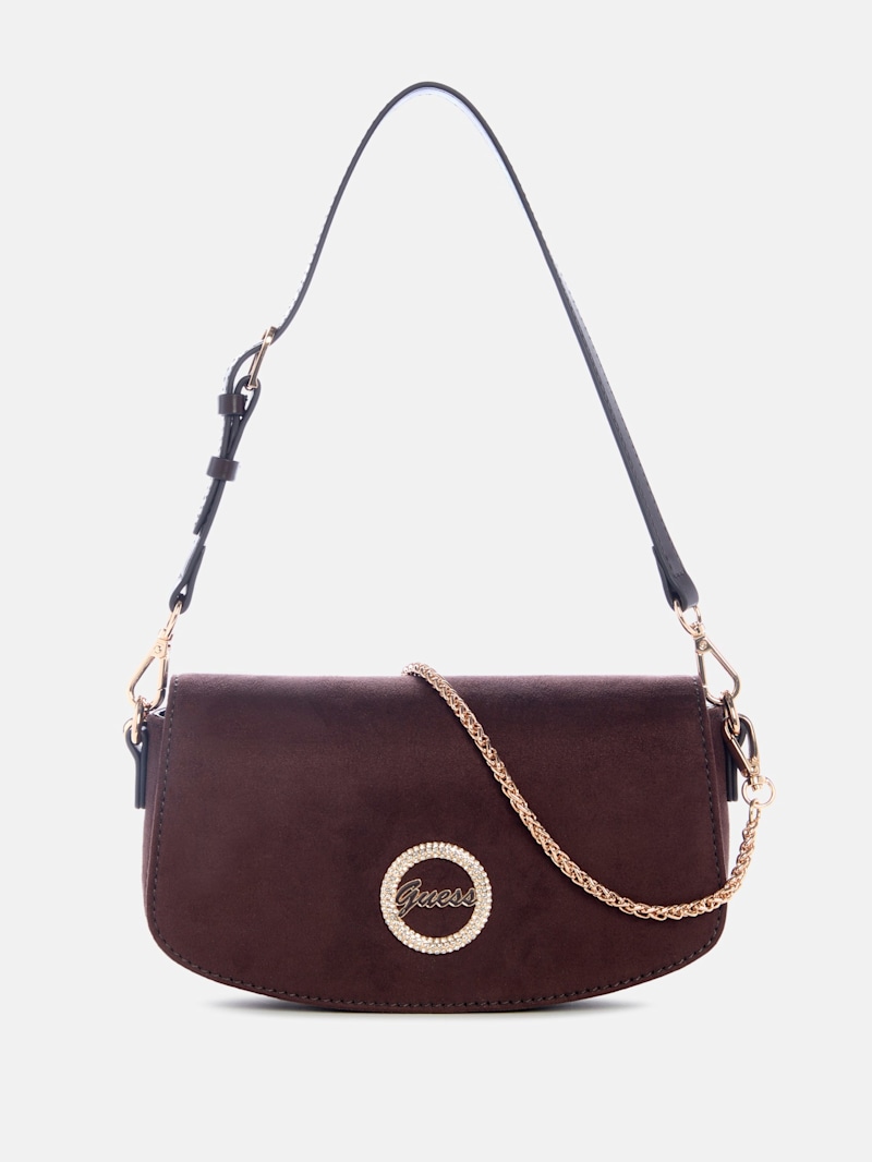 Lumina Faux-Suede Shoulder Bag | GUESS Factory Ca