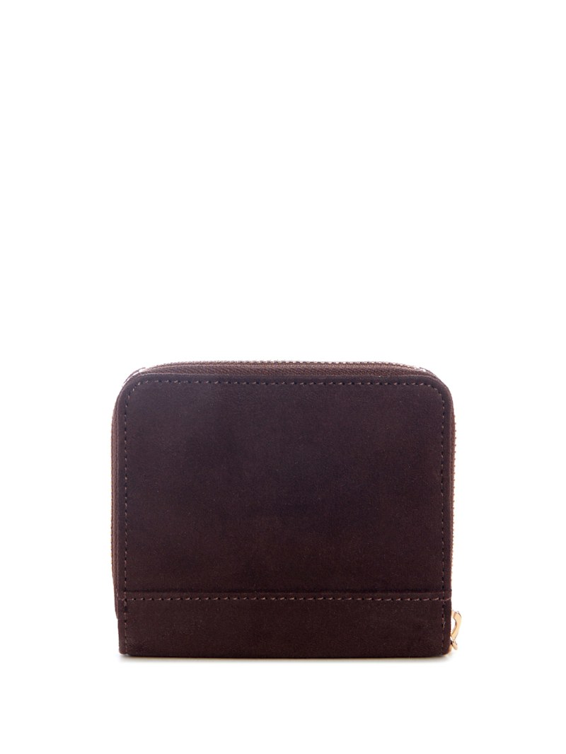 Lumina Faux-Suede Small Zip-Around Wallet | GUESS Factory
