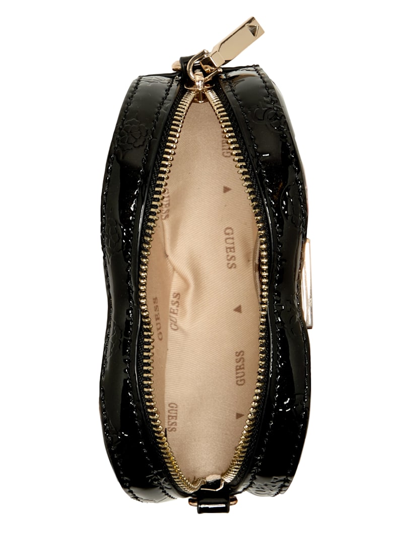 Arnela Debossed Logo Mini Heart Bag | GUESS