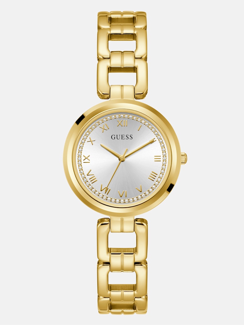 Gold-Tone Analog Watch | GUESS Factory