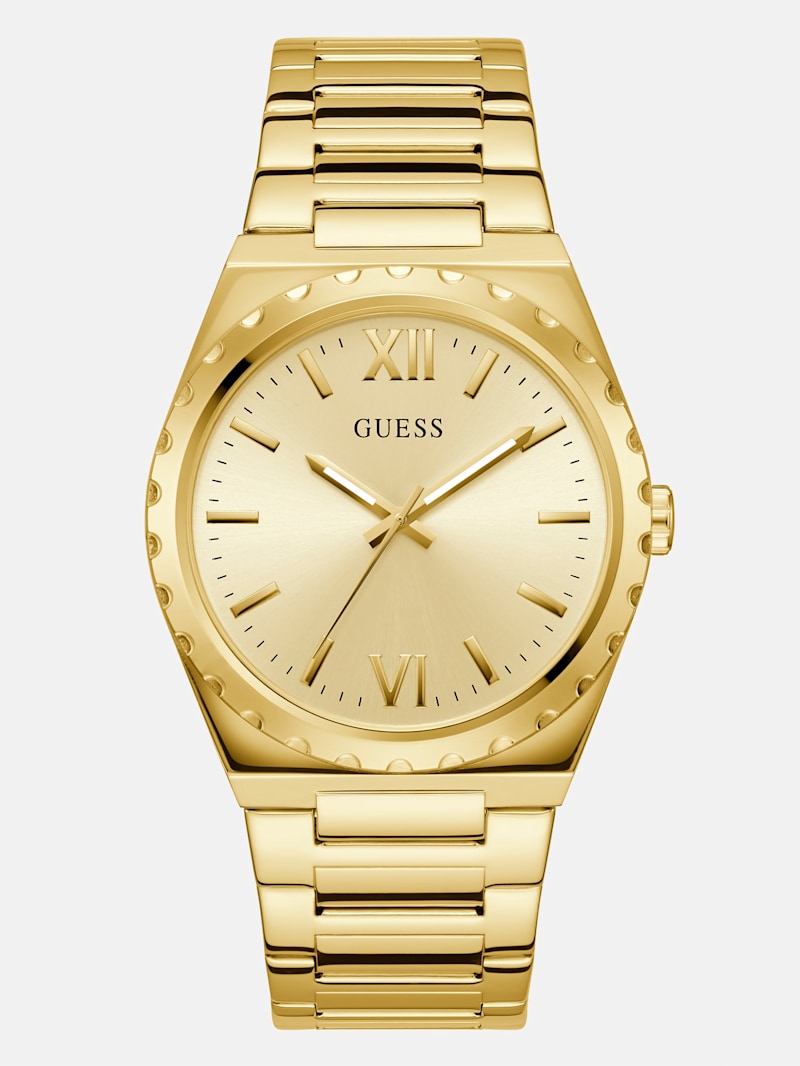 Gold-Tone Analog Watch | GUESS Factory