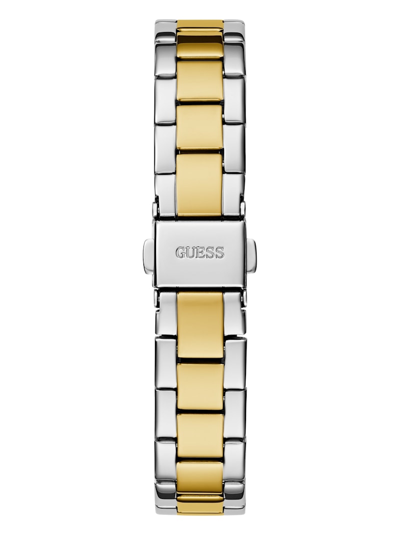 Two-Tone Analog Watch | GUESS Factory
