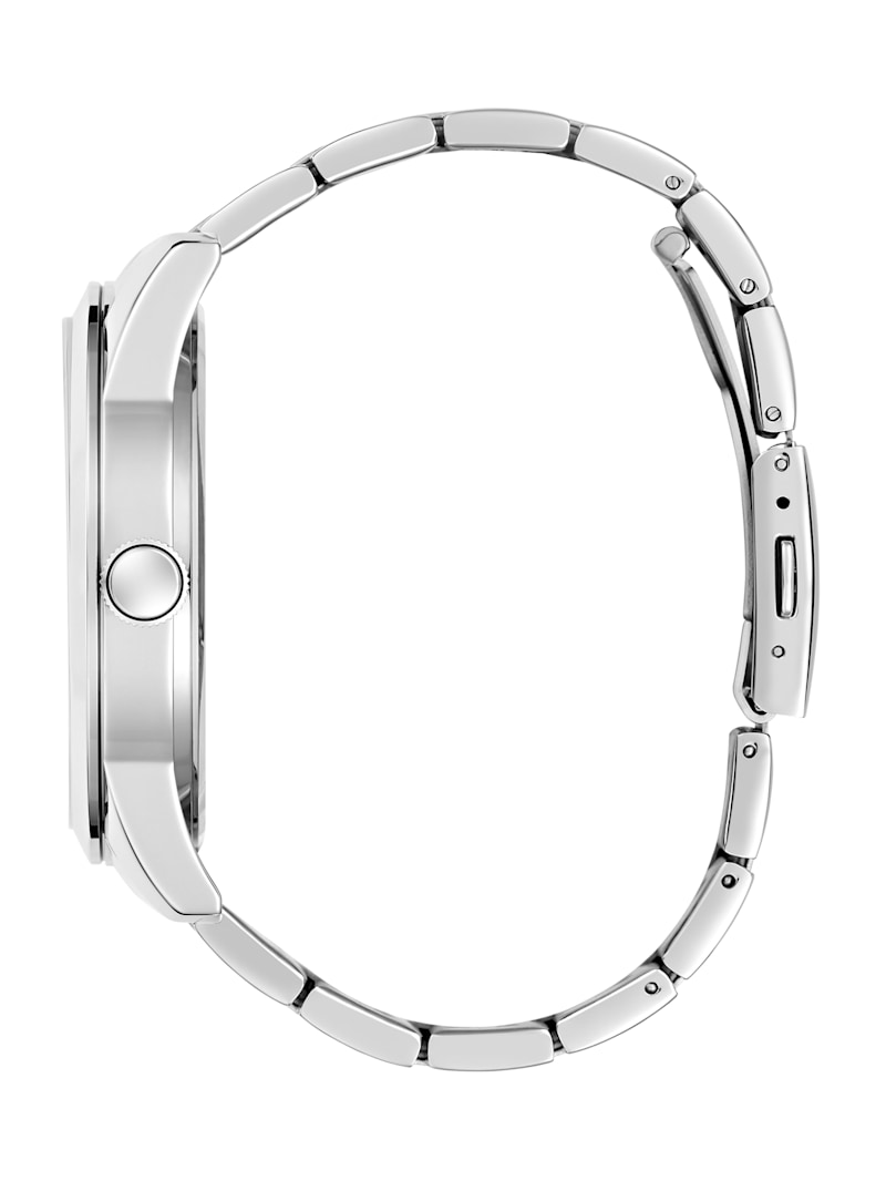 Black and Silver-Tone Analog Watch | GUESS Factory