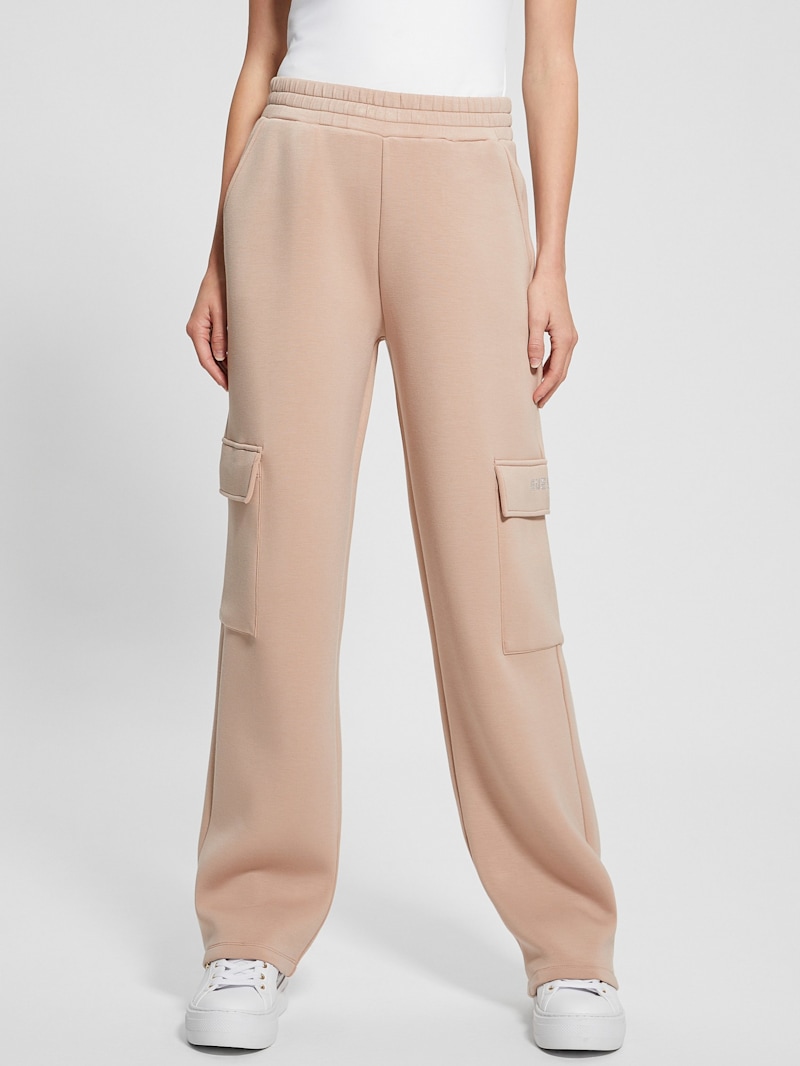 パンツ Gypsohila AW Easy Cargo Pants Beige Eco Cecilia Scuba Cargo Pants | GUESS