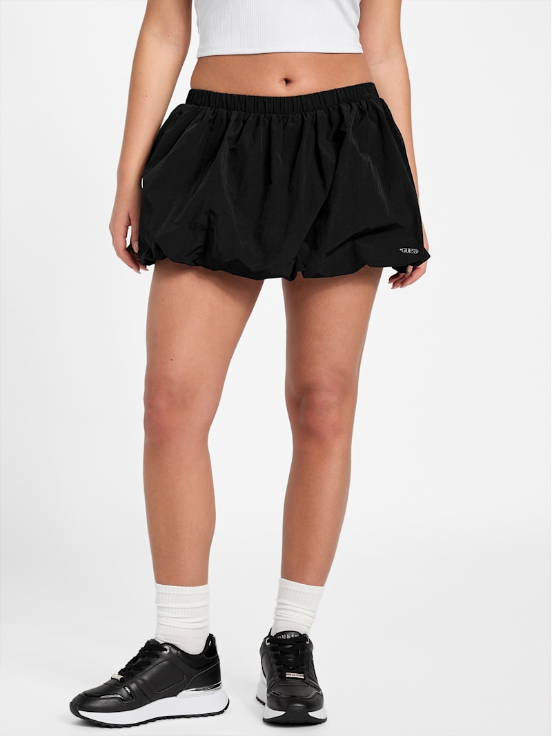 S strap balloon skirt ブラック THEREDTHREAD】S strap balloon skirt