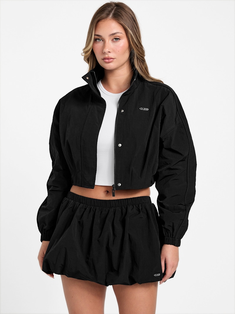 Eco Nina Nylon Crop Jacket | GUESS