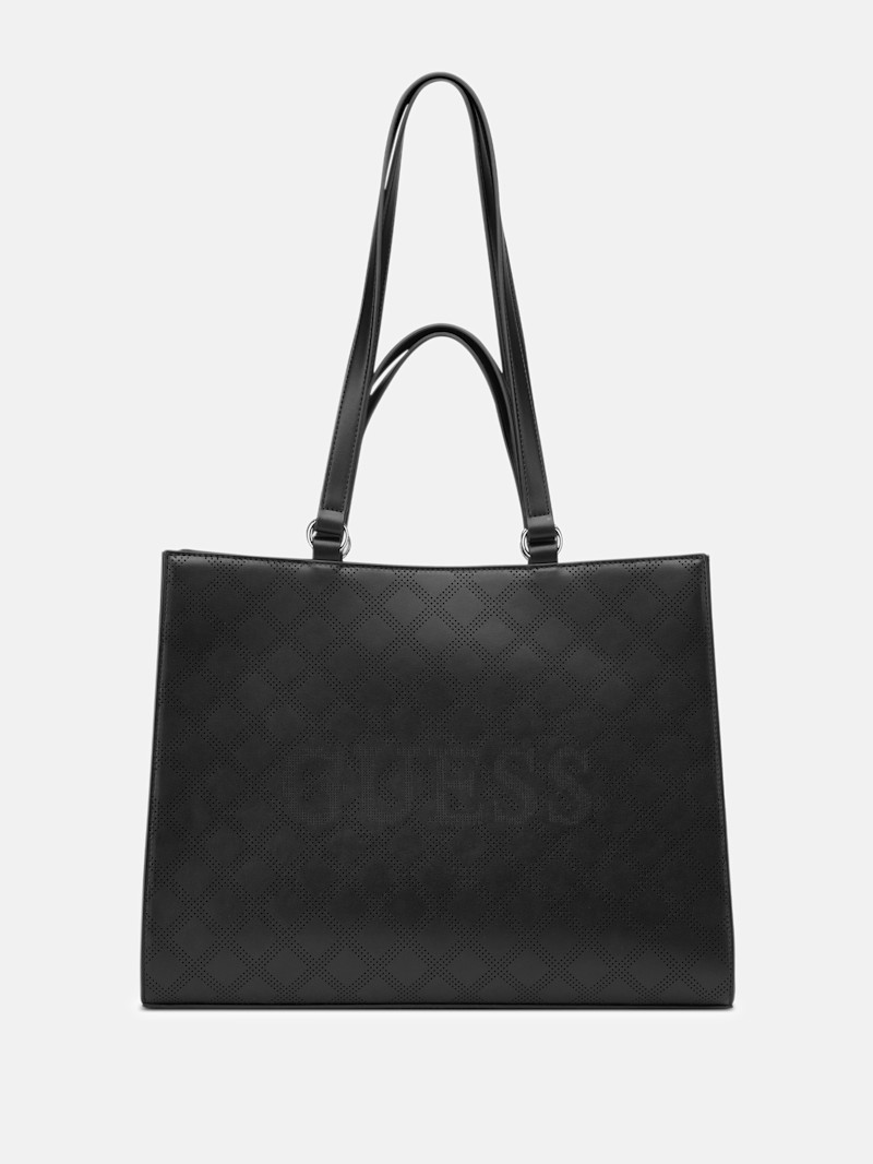 Forber Perforated Logo Carryall | GUESS Factory