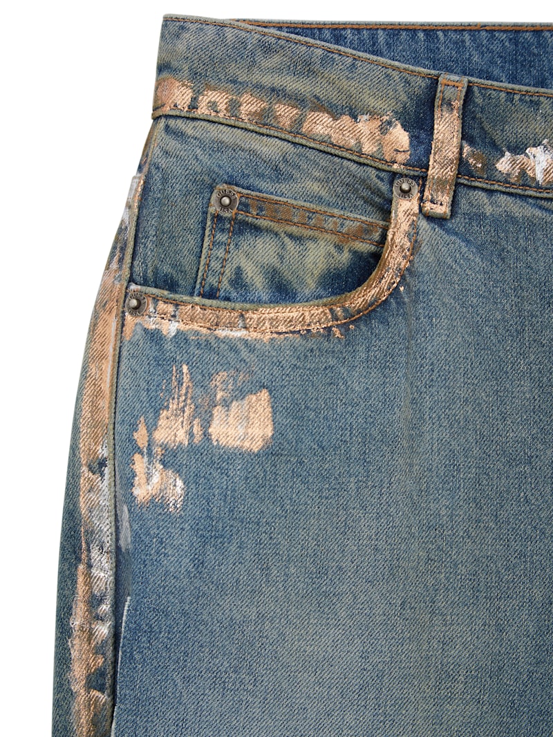 Floral Denim Pants | GUESS