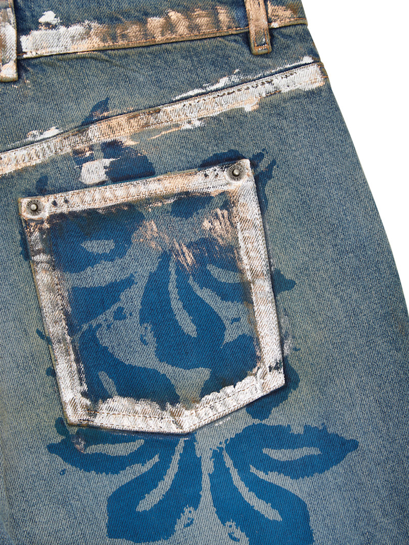 Floral Denim Pants | GUESS
