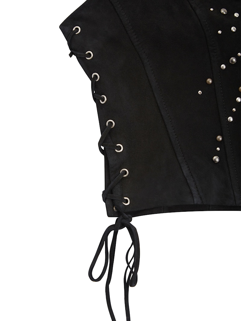 Lace-Up Bustier Top | GUESS
