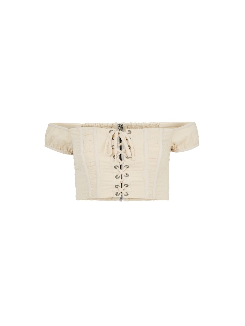 lace up layered corset（white,F） lace up layered corset（white,F）