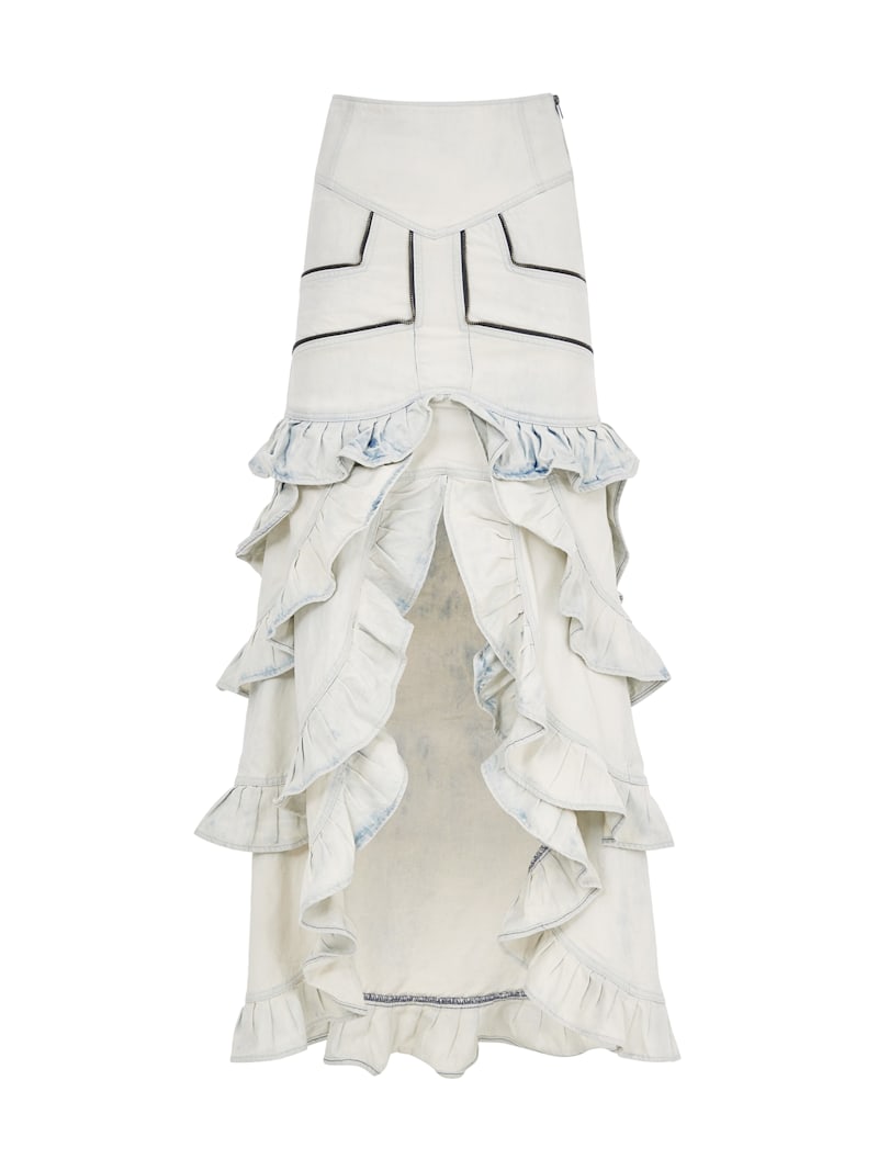 ショートパンツ ILLIGO Cancan frill skirt pants 5BMR0226 denim ruffle skirt | GUESS