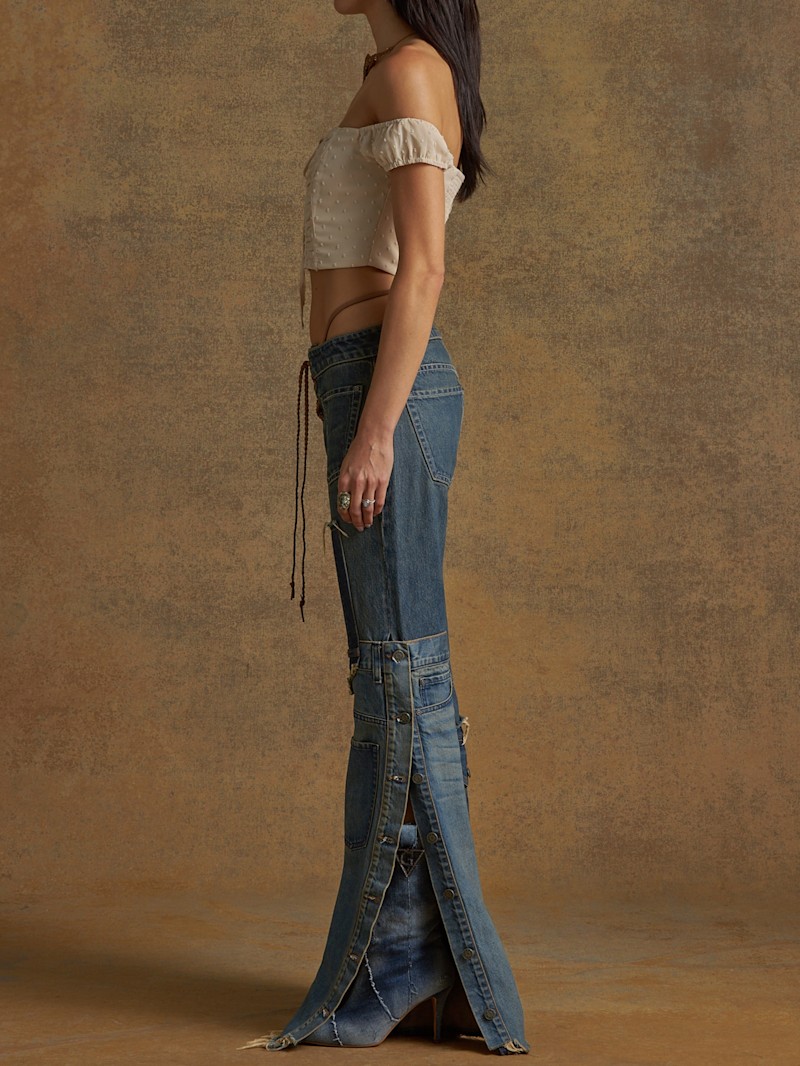 パンツ Guess usa low rise wide leg denim パンツ Guess usa low rise wide leg denim low-rise wide leg