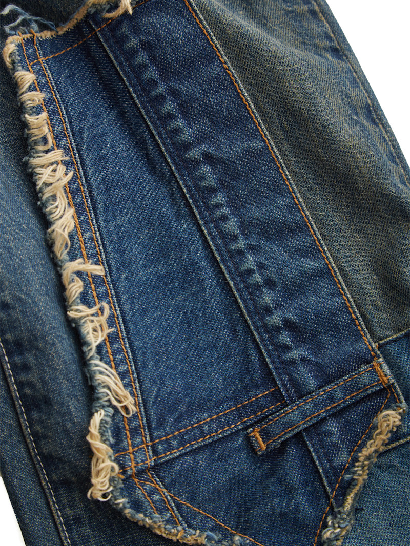 MOUSSY PATCHWORK DENIM ハット MOUSSY PATCHWORK DENIM ハット デニム バケットハット