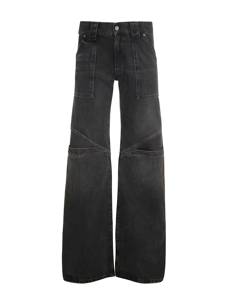 low-rise wide leg denim | GUESS