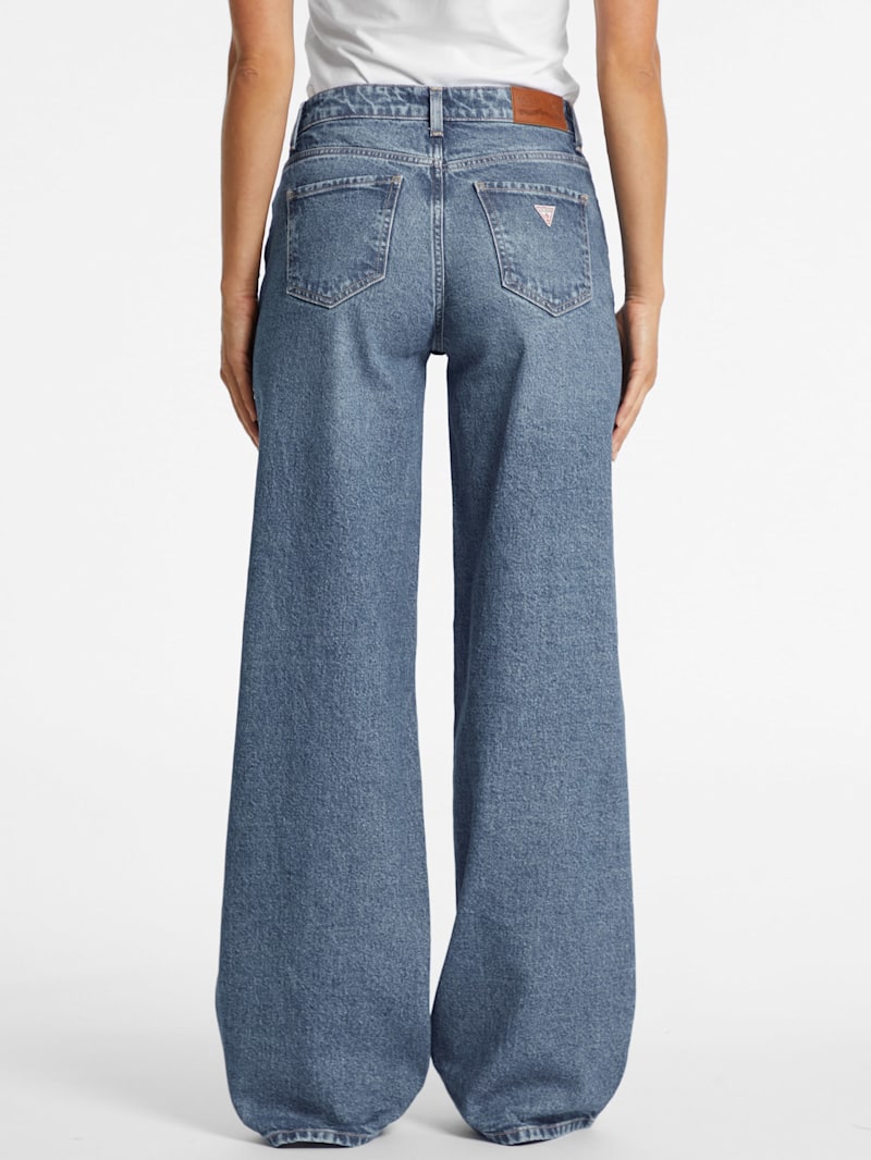 【YOURNUS】Geiss Deep Blue Wide Denim Pants Women Kora Coated Northern Lights at AG Jeans Official Store