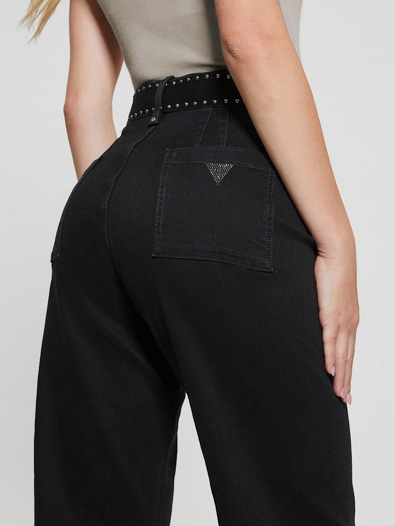 デニム・ジーパン DONDUP Woman Jeans Black DP268BBS0030DPTD 999 Iris super skinny jeans in recycled stretch denim for women