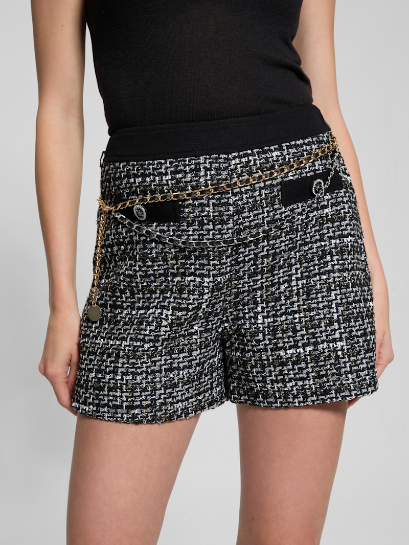 sheller candy check tweed shorttopspants Harris Tweed Blazer 
