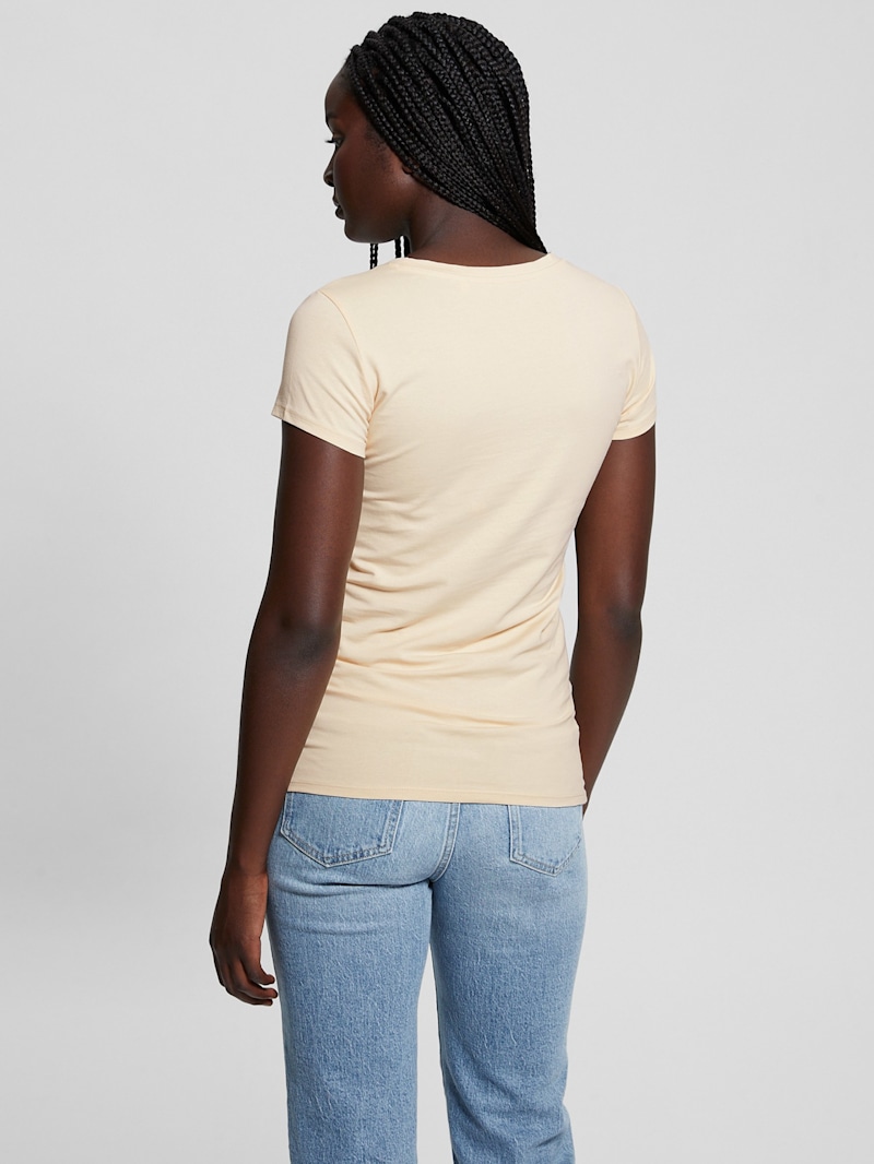Eco Maze Rhinestone Triangle Logo Tee