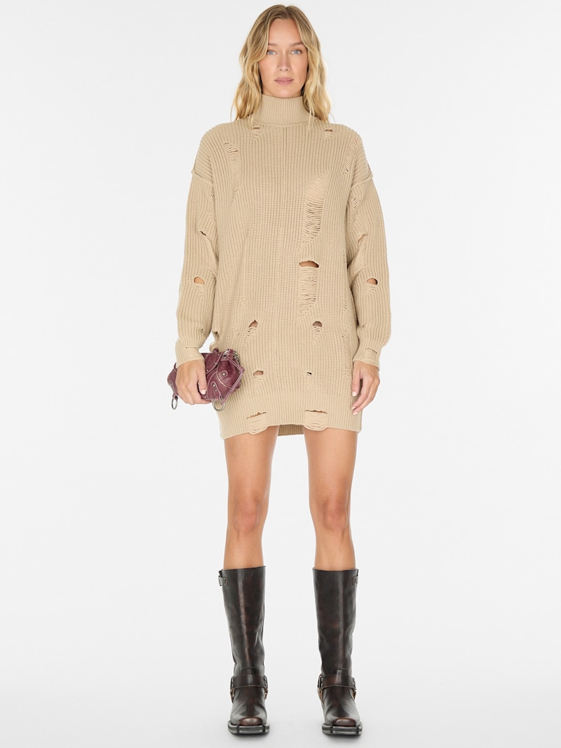 MAJE 売れ筋商品|||マージュ ニット&セーター アウター レディース Turtlenecks Beige Andrea Turtleneck Sweater | GUESS Factory